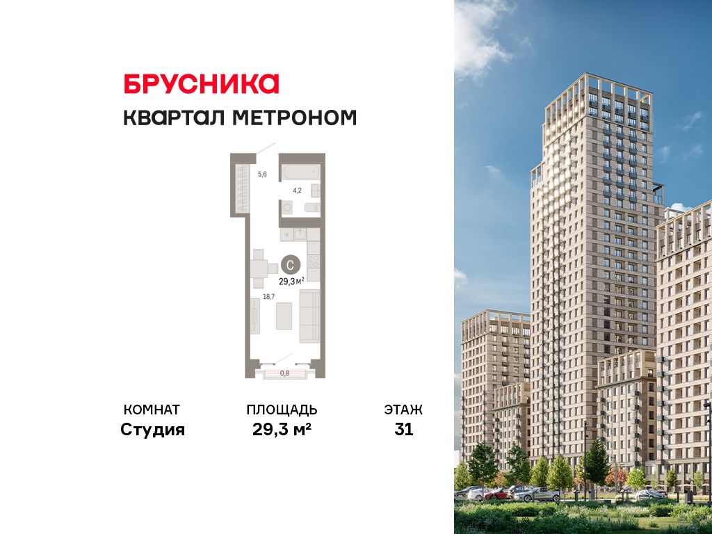 Планировка Студия