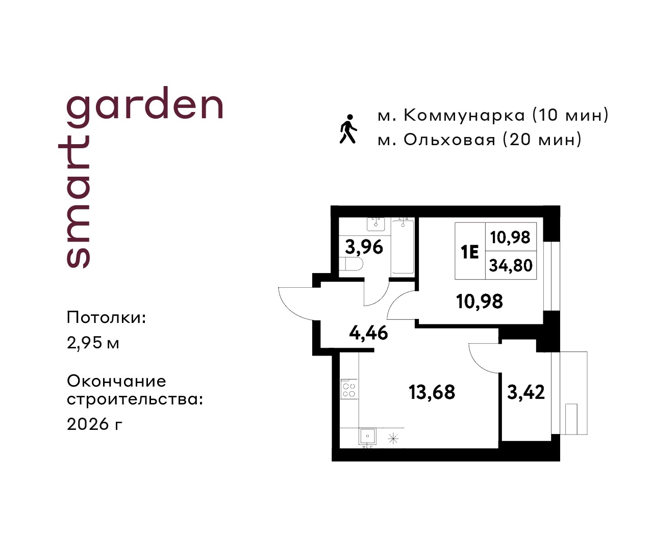 Планировка 1-комн.